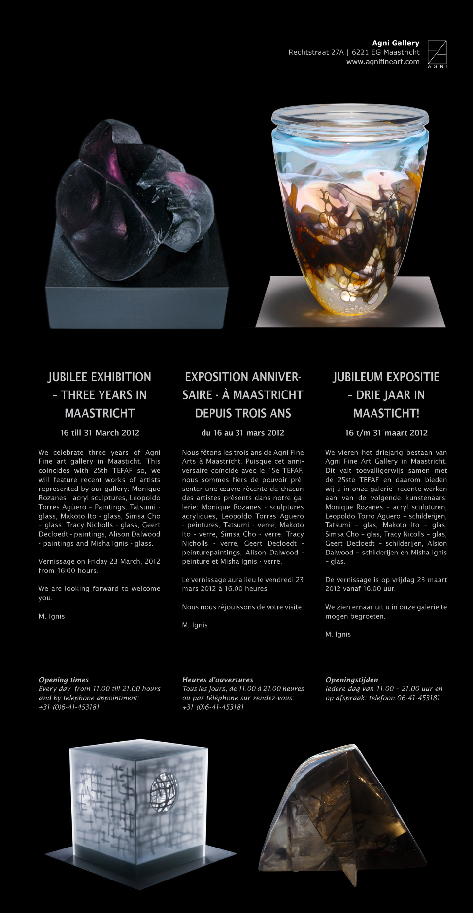 Jubileum expositie: Drie jaar in Maastricht!